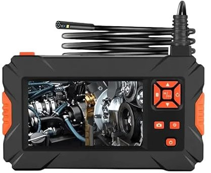 GuliTech Sigal/Dual/3 Objektiv 3,9/5/8mm Industrie Endoskop 4,3' 1080P Digital Endoskop Inspektionskamera 2MP IP67 Wasserdichte porbale Endoskopkamera (Ø5,5mm-10m halbstarres Kabel)
