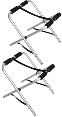 JISADER 2X Gefaltete Kajakständer Paddle Board Ständer Halter Zahnräder Tragbare Hochleistungs-Standregale Kajak-Lagerregale für Surfbrett