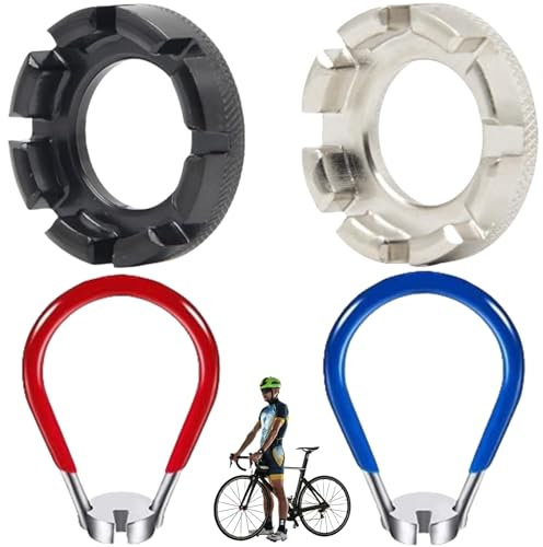 KLLJ Speichenschlüssel Fahrrad,Speichenspanner,Speichenschlüssel für Fahrräder, Fahrradwerkzeug, Speichenschlüssel,Fahrradspeichen, Fahrradzubehör, Outdoor-Werkzeug, Speichenwerkzeug