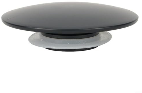 CookiBlend Waschbecken-Ablaufstopfen, 66 mm, mattschwarz, Ersatzteil aus Messing