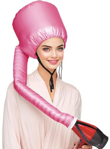 PNPGDYK Casco per Asciugacapelli, Caschi per Asciugatura,Bonnet Casco per Asciugacapelli con Elastico per Attacco Phon,Casco Riscaldata Per La Profondo Cura Dei Capelli,per Asciugatura Capelli Ricci