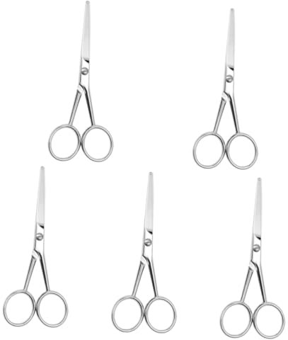 Ipetboom 5stücke Trimmende Bartschere Rostfreiem Mit -griff Präzise Haarschneidewerkzeuge Für Hochwertige Pflege Für Und Schnurrbart