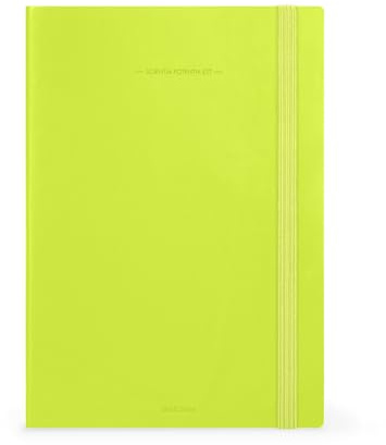 Legami - Stor dagbok, Chartreuse, veckodagbok, 13 månader, från augusti 2025 till augusti 2026, pedagogisk planering, klassregister, tid, skolkalender, 17 x 24 cm