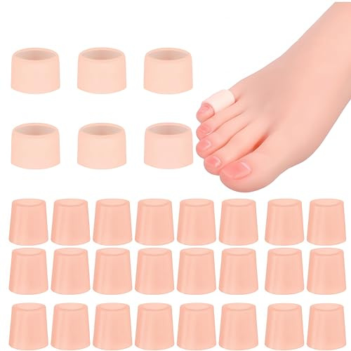SDXCJY Silikon-Schuhsackel für kleine Zehen, Zehenschutzmittel. Weiche Gummi-Schutzauflagen für die Zehen. Abschneidbare Silikon-Schuhsackel für kleine Zehen, 30 Stück Gummi-Zehenüberzüge. (30pcs)