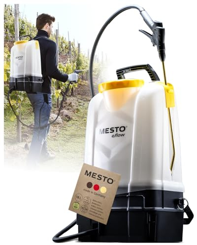MESTO e.RS185 Akku-Rückenspritze 18 L | Akku Sprühgerät mit 4,8 bar Druck | Elektrischer Drucksprüher | Gartenspritze Akku | Rückensprühgerät