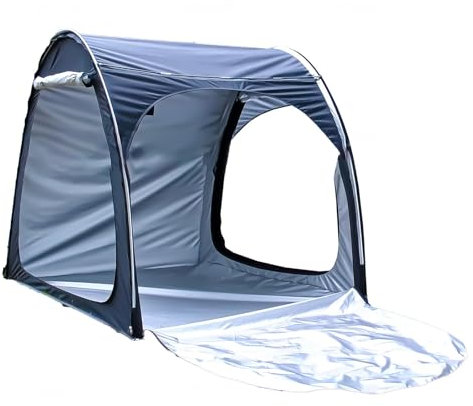 Bike Tent Outdoor Storage Waterproof Can Be Spliced Storage Sheds with 210D Oxford Fabric PU4000 Waterproof Plastic Sheds,Black