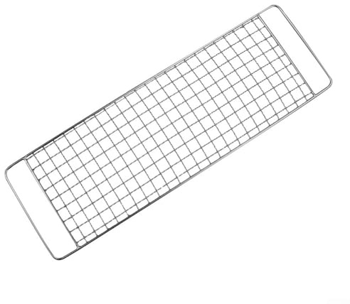 Jotekonoby Stainless Steel BBQ Grate Mesh Barbecue Grill Cooking Net Replacement 38x12cm for Outdoor Grilling, Enhanced Airflow Design with Heat Retention, 2 or(C)