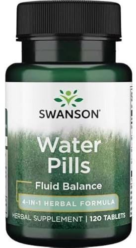 Swanson Water Pills, Fluid Balance Support, 120 Tablets, Pack of 1