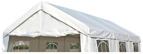 DEGAMO Ersatzdach Dachplane für Profi Partyzelt 3x4 Meter, PVC Weiss 480g/m², incl. Spanngummis