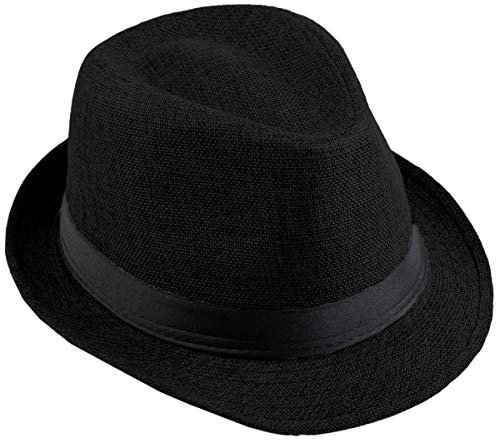 KYEYGWO Fedora-Hut Mode Filz Gangster Hüte für Mann und Frau, Trilby Snap breiter Krempe Vintage Style Dress Hut
