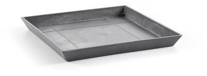 Soucoupe Square 50 Gris - 43 x 43 x H. 3,5 cm