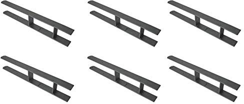 7 X Pfostenanker H-Träger 600X50X5 mm für 121mm / 120mm (12,1cm/12cm) Balken H-Anker Carport Pfostenträger Zaun Geländer