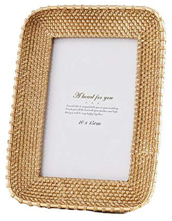 Cozomiz Marco De Fotos Vintage Barroco Antiguo Estilo Marco de Fotos Imágenes Marco Formato de Imagen para Decoracion de Casa Foto de Boda Fotos 13 x 18 cm Marco Rectangular