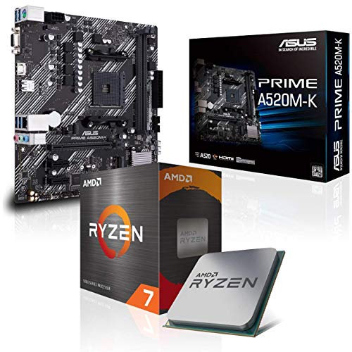 Memory PC Kit di aggiornamento Ryzen 7 5800X 8x 3.8 GHz, 32 GB DDR4, A520M-A II, Completamente assemblato e testato