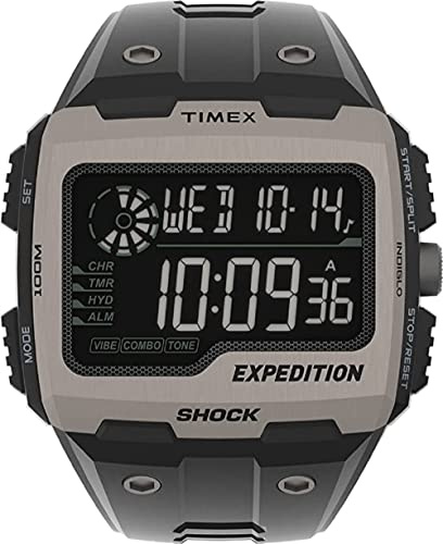 Timex Expedition Grid Shock TW4B24900 - Orologio da uomo con cinturino in resina, 50 mm