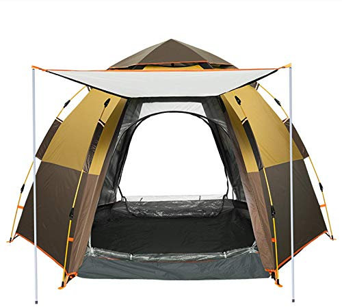 Faltzelt für 3–4 Personen, leichtes Zelt, automatisches Camping-Popup-Zelt, für Strandcamping, Wandern, Angeln, einfach aufzubauen und zu verpacken