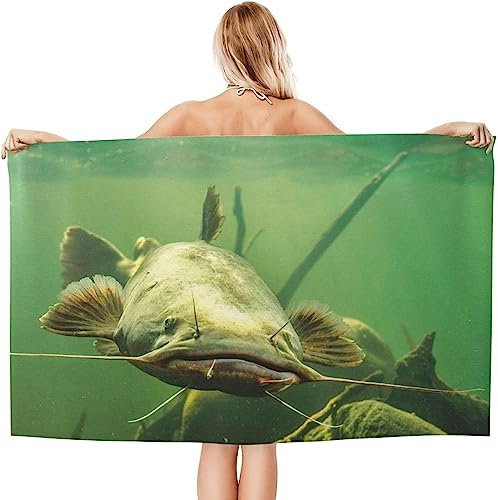 SIVAGA Mikrofaser Strandtuch 80x160 cm Wels Badetuch 3D Ozean Weiches Leicht Handtuch Schnelltrocknend Sandfreies Strandhandtuch Saunahandtuch Reisehandtuch