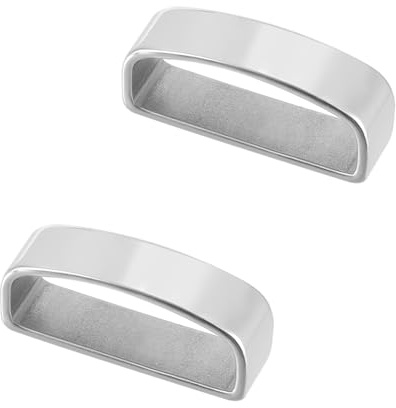 UNICRAFTALE 2 Stück 304 Edelstahl Gürtelschlaufenhalter Metall Herrengürtelschnalle Gürtelhalter Großes Loch Für Herrengürtelbefestigung Herrengürtelschnalle Zubehör 40x14.5 mm