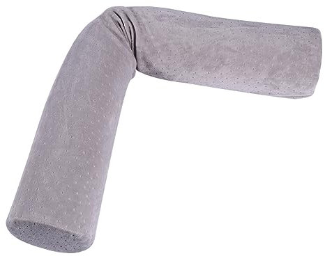 CHILDWEET Almohada Cervical Cilíndrica de Espuma Viscoelástica Multifuncional para Soporte de Cuello y Espalda para Oficina y