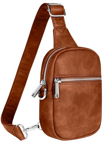 Vantamo Crossbody Bag Damen mit RFID-Schutz & Extra Sicher Anti-Diebstahl-Clip, Stilvolle Handtasche für den Alltag oder die Reise, Hochwertigem Material Anti Diebstahl Umhängetasche