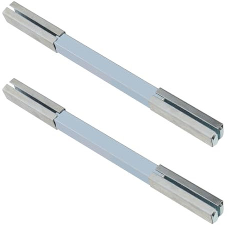 YINETTECH 2PCS 6.9mmx110mm Door Handle Spindle Rod Door Lock Handle Lock Cylinder Solid Steel Fixing Pin Square Spindle Bar for Door Handles Knobs
