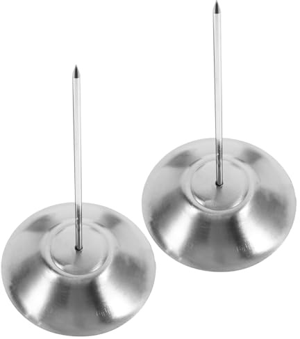 KICHOUSE 2pcs Stainless Steel Menu Inserters Restaurant Ticket Stabber Fork for Kitchen Organizers Storage