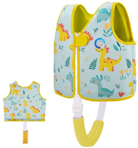OSHYLE Schwimmweste für Kinder, Kleinkinder, Schwimmflügel, Weste mit Sicherheitsgurt, Auftriebshilfe (AI-DIN, S(1-3))