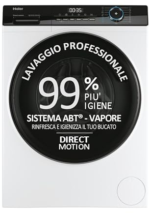 Haier I-Pro Series 3, Washer Dryer 8 + 5 kg, Freestanding, Class A, 1400 RPM, Steam, 14 Programs, Programmable Start, HxWxD 85 x 60 x 62 cm, White - HWD80-B14939-S [Energy Class D]