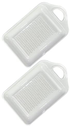 Alipis 2pezzi Manuale Ginger Shredder e Grattugia Portatile Per Aglio Utensili Da Cucina Pratici Per Patate Dolci e Altri Alimenti Facile Da Pulire e Conservare Bianco