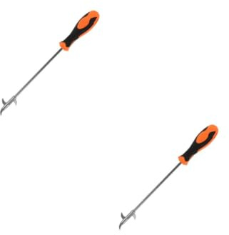 Ciieeo 2 Pezzi Strumento Pulizia Pneumatici per Auto con Gancio Rimozione Pietre e Borsa Pulitore Multifunzionale per Ruote e Facile da Usare e Comodo da Riporre