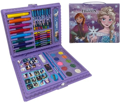 CARTOON Set con 65 colores y juego de papelería para niños con diseño de Disney y pintura