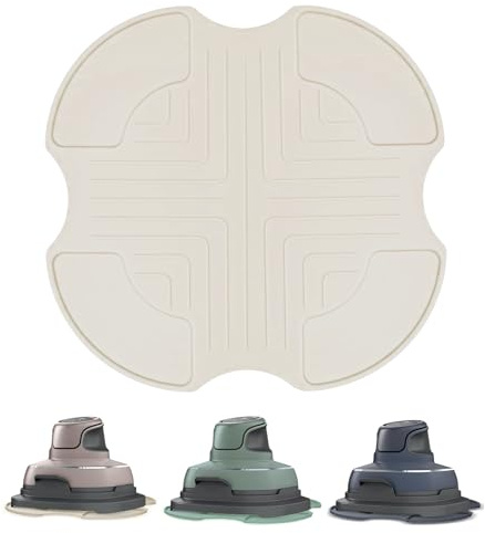 Posavasos de silicona para Ninja CRISPi Freidora de aire FN101EUSG, posavasos de silicona, accesorios para Air Fryer Ninja FN101EU (blanco roto)