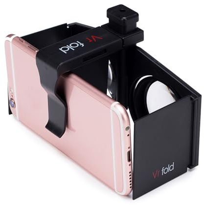 Cuffie 3D - Scatola compatta per realtà virtuale, struttura morbida del, facile regolazione delle | Mini occhiali per smartphone per guardare video, giochi, apprendimento, intrattenim