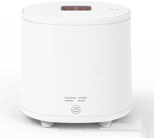 Caldera eléctrica inteligente para huevos con capacidad para 4 huevos, apagado automático y alerta audible para huevos duros y suaves perfectos