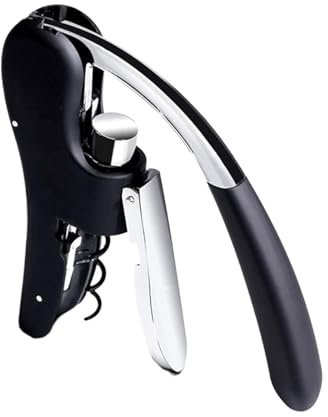 Wine Bottle Opener Manual Vertical Lever Corkscrew with Extra Spiral Handheld