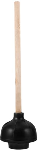 Generico Sturalavandino in Gomma e Legno con Impugnatura Ergonomica la Pulizia del Water, Adatto alla Maggior Parte dei WC, per Hotel e Uffici