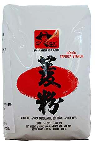 Almidón de tapioca 400 g fécula de mandioca para espesar salsas y currys, rebozados crujientes y repostería, ingrediente cocina asiática