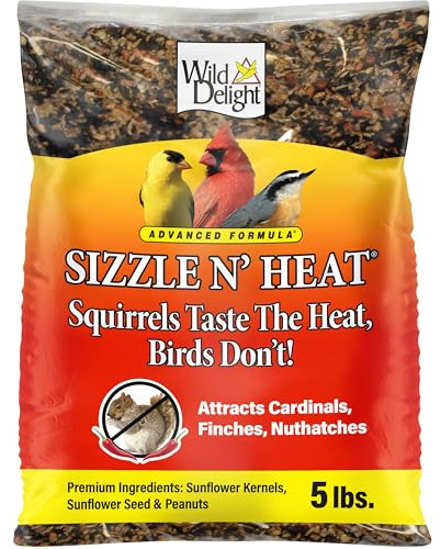 Wild Delight 099071 Sizzle N' Heat Bird Food, 5 Lb