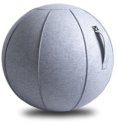 Vivora Luno Premium Ergonomic Sitting Ball Chair, Marble Cover, Felt, Max Size (25 to 26 inches), for Home Offices, Balance Training, Yoga Ball, Posture Improvement