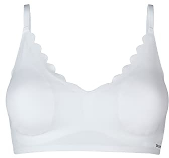 Skiny Damen Bustier herausnehmbare Pads Micro Essentials Bustino, Oscurante, Weiß, 36 Donna