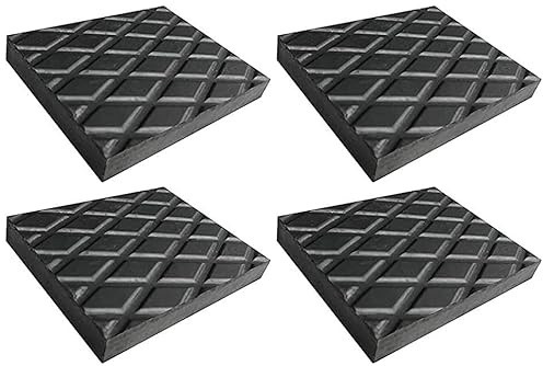 4 Stück 140x110x20 Gummiauflage für Hebebühne 4 Stück Gummiklotz Gummiteller 4er Satz - Made IN Italy