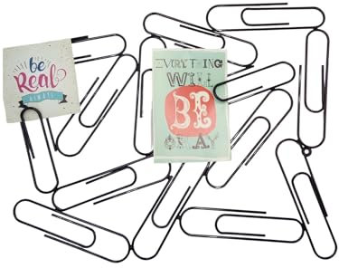 ONTOUR Bilderrahmen Büroklammer in versch. Farben Fotohalter Bilderhalter Memoboard, Farbe:schwarz