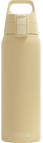 SIGG - Botella de Agua Aislada - Shield Therm - Apta para Bebidas Carbonatadas - A Prueba de Fugas - Apta para Lavavajillas - Libre de BPA - Acero Inoxidable 90% Reciclado - 0,5L / 0,75L / 1L