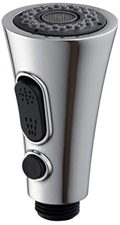 KICHOUSE Filtro de Grifo para Cocina y Baño Boquilla de Ducha Extraíble 3 Funciones Cabezal Rociador Fácil de Instalar Ahorra Agua
