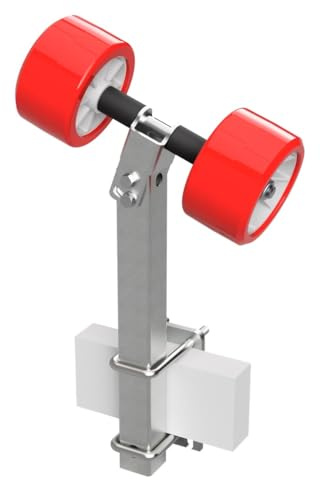 SUPROD 2 Fois Rouleaux pendulaires Aide à la Mise à l'eau remorque pour Bateau TPU RKSRLX-2-TPU, Ø 120 mm