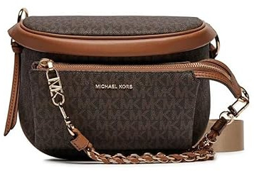 Michael Kors 30S4G04M0B-252 MD SLING PACK CHN MSGR Women BRN/ACORN Size One Size