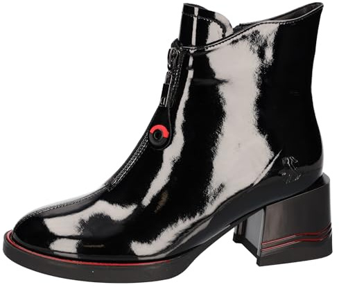 2Go Fashion Femme 8246-501 Botte Tendance, Noir laqué, 37 EU