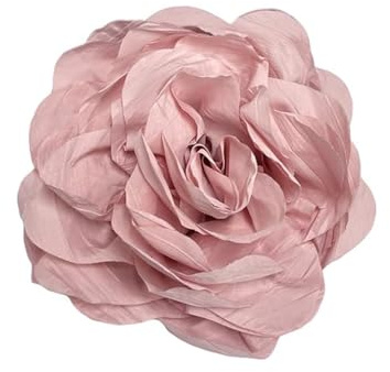6,3 Pouces Broche Fleur Rose Grand Format En Tissu Fait Main – Épingle Décorative Pour Manteau, Sac Et Chapeau – Accessoire Chic Pour Soirée Ou Mariage – Chic Cadeau Femme (Rose clair)