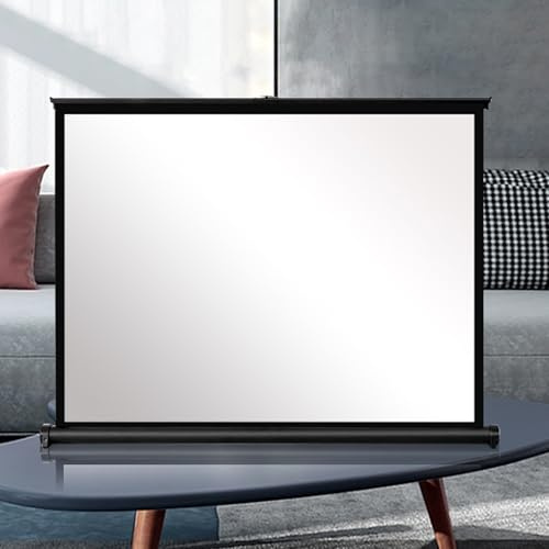 30 , 40 , 50 Portable Tabletop/Desktop Projector Screen, Mobile Movie Screen Pull-Up HD Screen With Storage Bag, Movie Projection Screen Outdoor, 4:3 , 16:9 Manual Pull Up Projection Screen(4:3,30