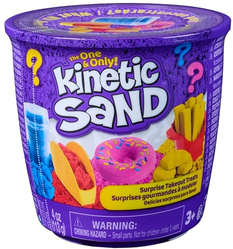 Kinetic Sand Surprise Snacks - 113 g original kinetischer Sand, ab 3 Jahre